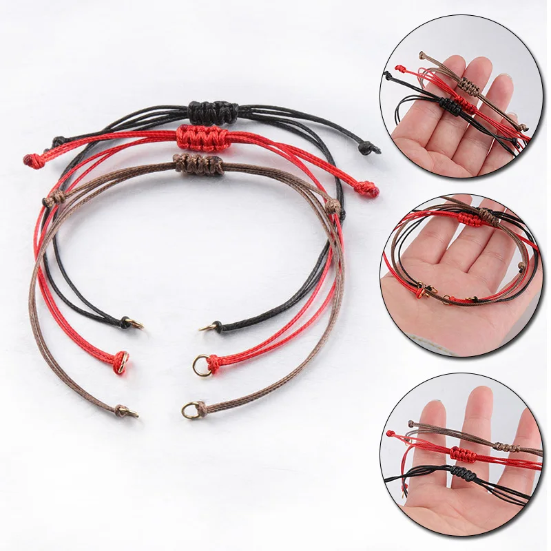 5PCS Weave Rope Bracelet line Waxed Thread Handicraft Tools String Strap Jewelry Findings Multifunciton Handmade Accessories