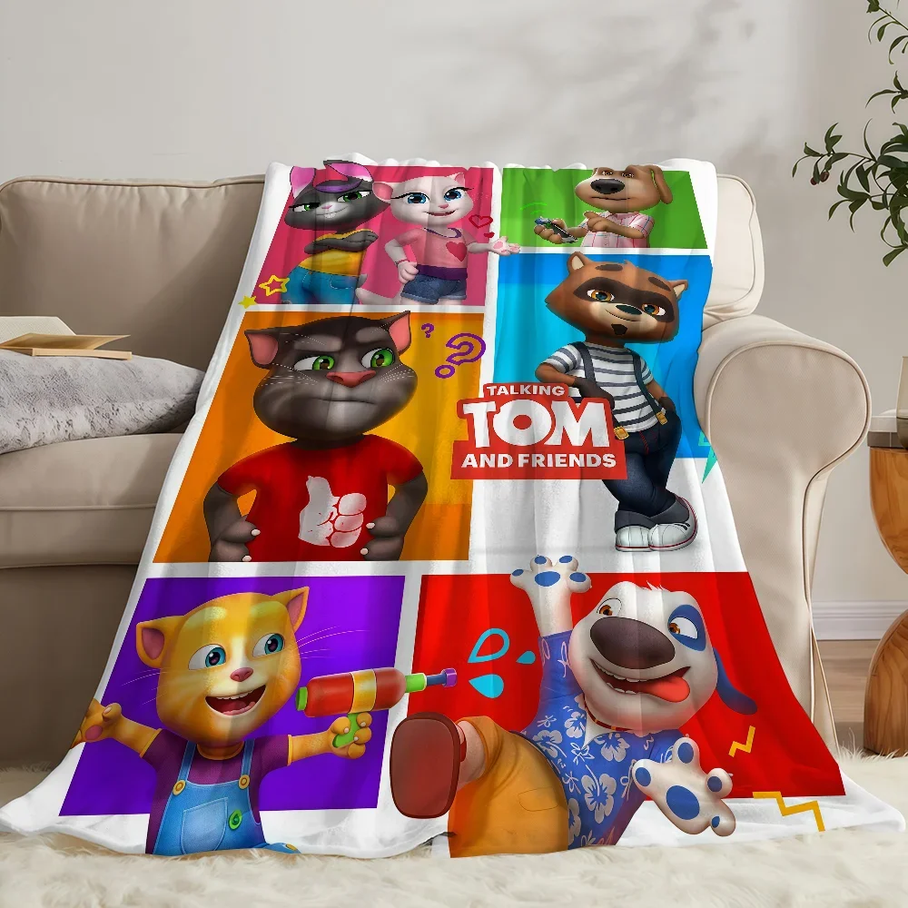 Game T-Talking T-Tom And F-Friends Blanket Soft Warm And Thick Perfect For Bedroom Living Room Bed Sofa Camping Picnic Office