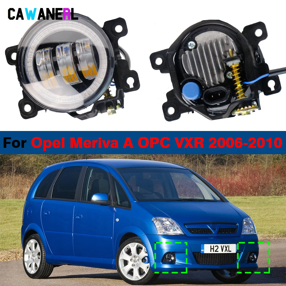 2 Pcs Car 30W LED Fog Light Angel Eye Daytime Running Lamp DRL H11 For Opel Vauxhall Meriva A OPC VXR 2006 2007 2008 2009 2010