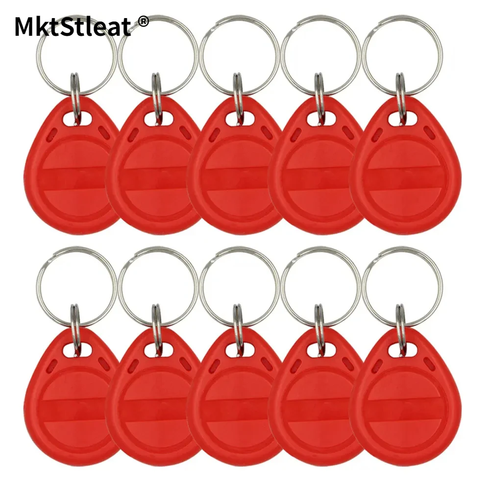 30 pcs 125khz RFID Card Tags Key Fob Read-only Keychain Tag Door Entry Access Control Chain Token Keyfob Surface Numeric