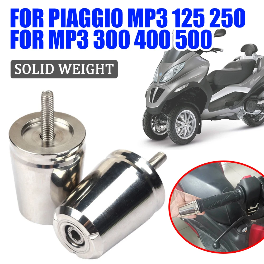 For PIAGGIO MP3 125 MP3 250 MP3 300 400 500 MP3 Motorcycle Accessories Handlebar Grips Handle Bar Cap Ends Plug Balance Slider