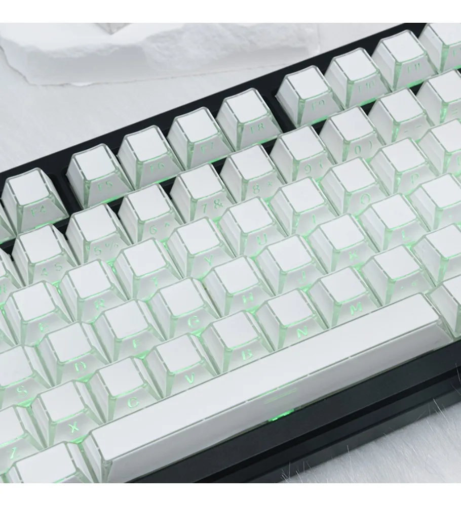 Light and shadow 4.0 side engraved keycap folding original angular light transmission PBT two-color injection /87/98/108 key