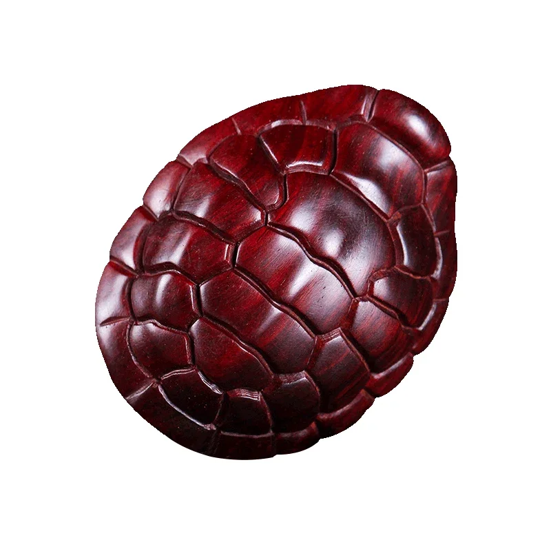 Pterocarpus Santalinus Fujia World Hand Pieces Carving Fortune Tortoise Shell Lucky Little Turtle Hand Playing Pieces