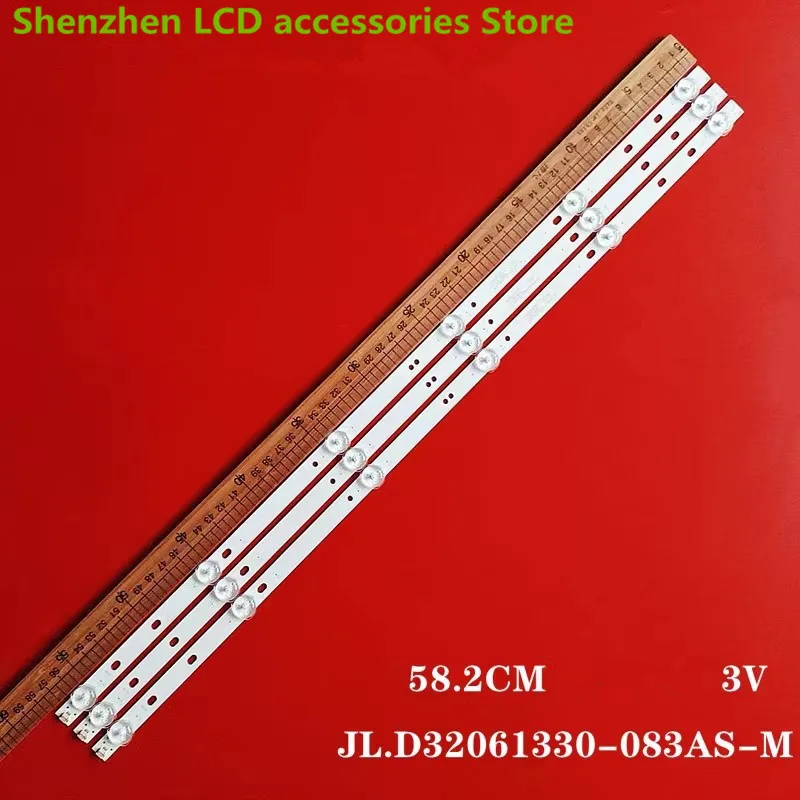 ل JL.D32061330-083AS-M 6LEE 58 سنتيمتر 3V LED الخلفية الشريط