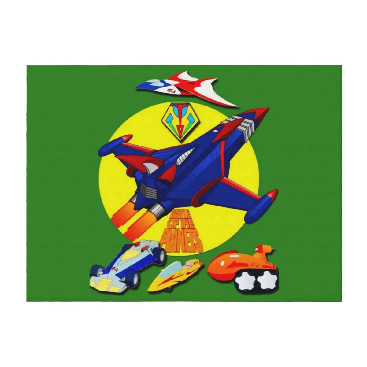 

Battle of The Planets Gatchaman Vehicle Logo \t Throw Blanket Blankets For Bed Quilt Decorative Throw bed plaid Blankets