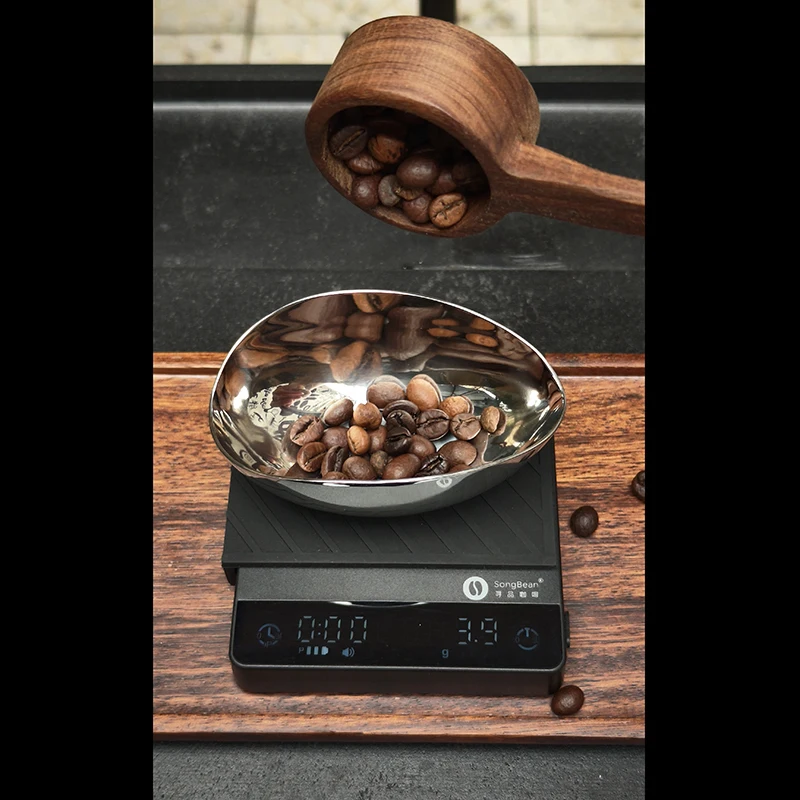 SongBean Coffee Dosing Spoon Bowl 35g Capacity Stainless Steel Easy Clean Portable Coffee Accessories Drop Proof