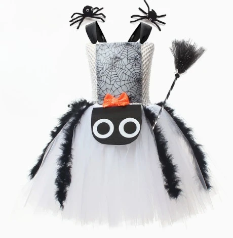 Girls Cartoon Spider Style Fresh And Fashionable  Available In Two Colors Dress For Halloween Masquerade Party Stage Performance