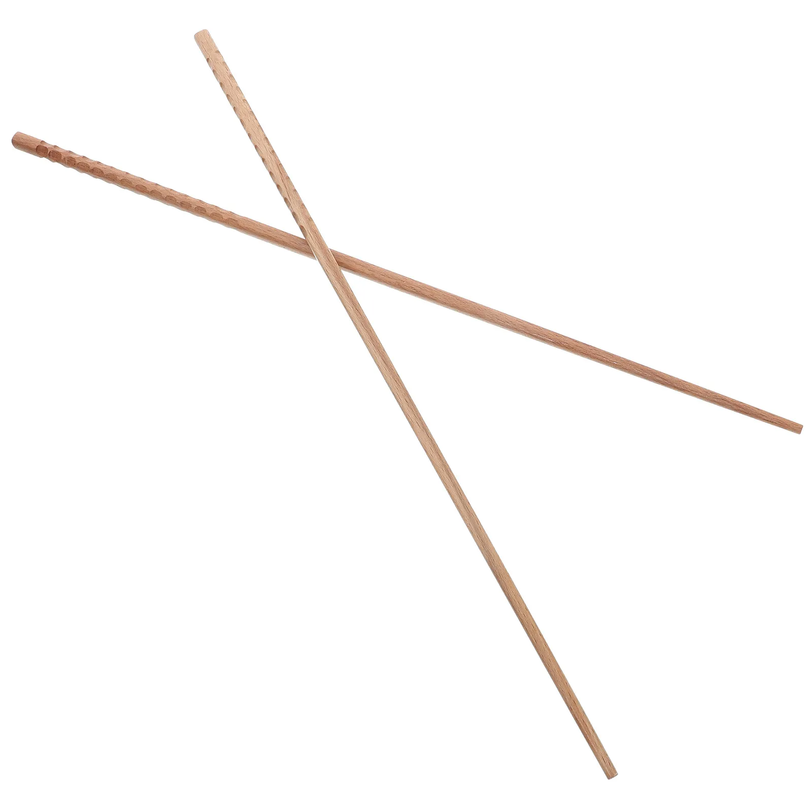 1Pair Extra Long Wooden Hot Pot Chopsticks Natural Beech Wood Reusable Cooking Chopsticks Deep Frying Noodle Friendly Sturdy