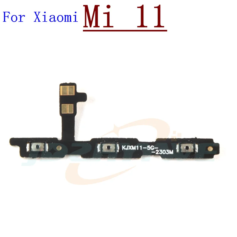 Power On Off Flex Cable For Xiaomi Mi 11 Lite Pro 11T 12T Pro 12S 11 Ultra 13 Pro Volume Key Side Button Mute Switch Spare Parts