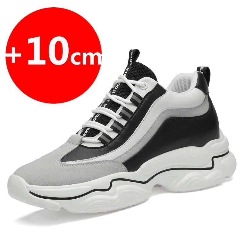 Zapatos de elevación para hombre, plantillas deportivas con aumento de altura de 10cm, 8CM, 2024