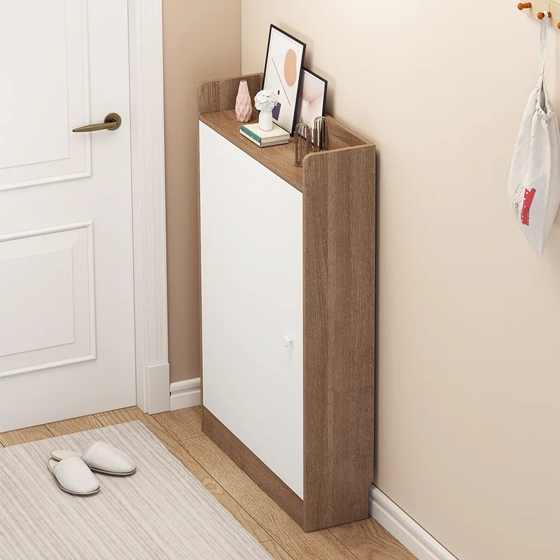 Ultra-thin shoe cabinet household narrow door large capacity small apartment simple multi-layer indoor good-looking dust-proof