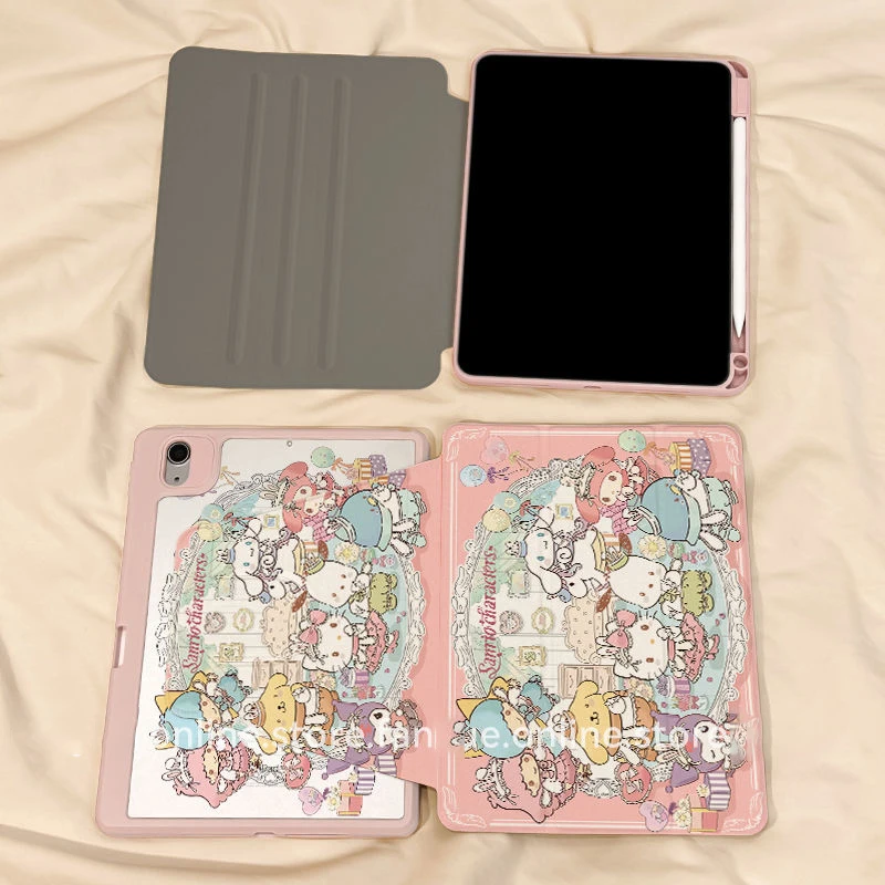 

Для iPad 2018 10,2 8 9 10 10,9 Pro 11 Air 3 4 5 6 Mini 4 5 6 7 8,3 Чехол с рисунком Куроми Cinnamoroll и держателем для карандашей