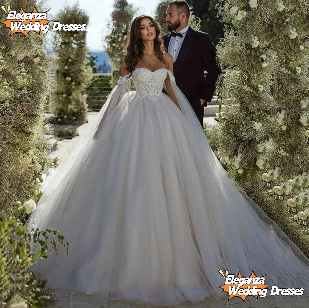 

Customized A-line Wedding Dress With Cape Lace Appliques Floor Length Bridal Gown Beach Robe De Mariee vestidos de novia