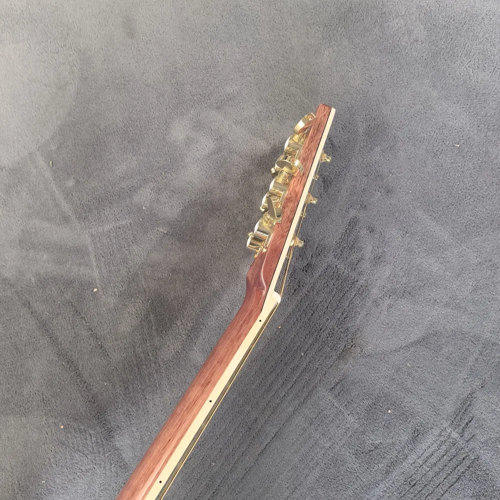 OM Series Red Pine Top Acoustic Guitar Ebony Fingerboard 6-String Golden Tuners view 6