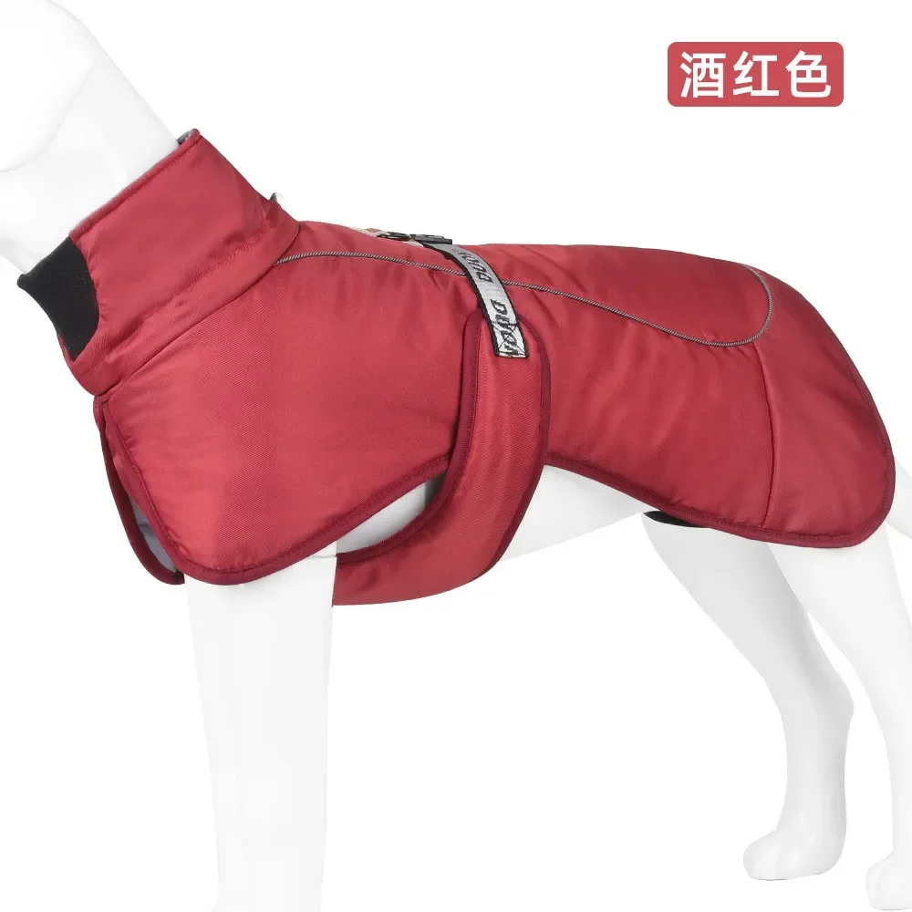 Dog Jacket Large Breed Dog Coat Waterproof Reflective Warm Winter Clothes for Big Dogs Labrador Overalls Chihuahua Pug Clothing