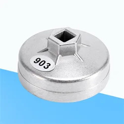 74mm 14 Flute Aluminum Oil Filter Wrench Socket Remover Tool 903 Silver Color for BMW for Audi for Benz