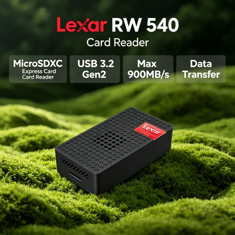Lexar RW540 PLAY PRO MicroSD Card Reader Max 900MB/s MicroSDXC Express Card Reader for Photo Transfer