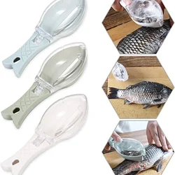 Portable Fish Skin Brush Scraping Fish Scale Brush Cleaning Knife Fast Remove Fish Peeling Scraper Fish Scaler Kitchen Supplies