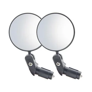 Bicycle Rearview Mirror with Wrist Strap, 360° Rotatable Arm Reflector