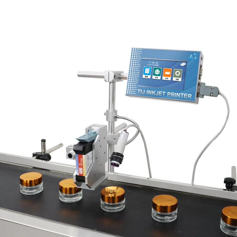 

Автоматическая онлайн-кодировочная машина T110 для производственных линий, кодирования даты на упаковке пищевых продуктов и картонных коробках, 12,7 мм, струйный принтер