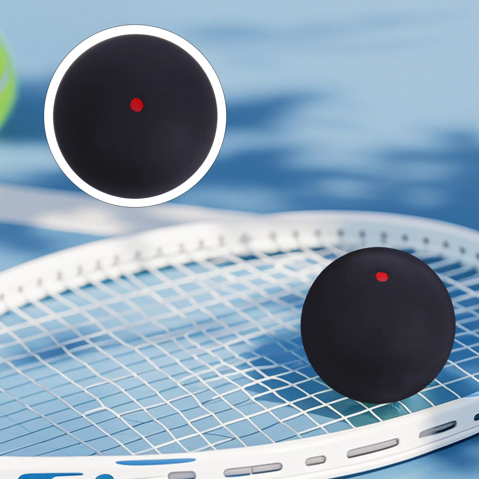 

Bounce Balls for Professional Training High Elastic Rubber Material Compact Lightweight Design for Indoor Court Skill Drills