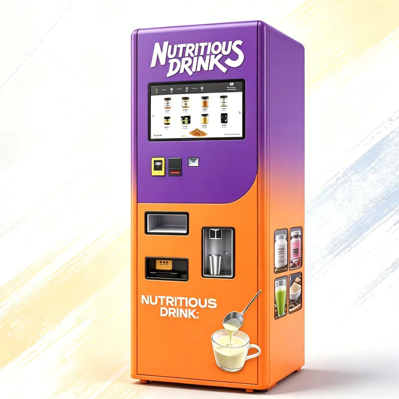Protein Shake Vending Machine Large Storage Capacity Stainless Steel Customizable Cost-Effective Business Startups Wholesale