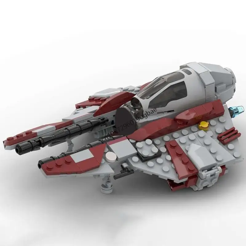 Nowy zestaw 258 elementów, słynny model z filmu o bitwach między gwiazdami, Moc Eta-2 Actis Interceptor, kreatywne pomysły DIY, zabawka dla dzieci, prezent urodzinowy, klocki konstrukcyjne.