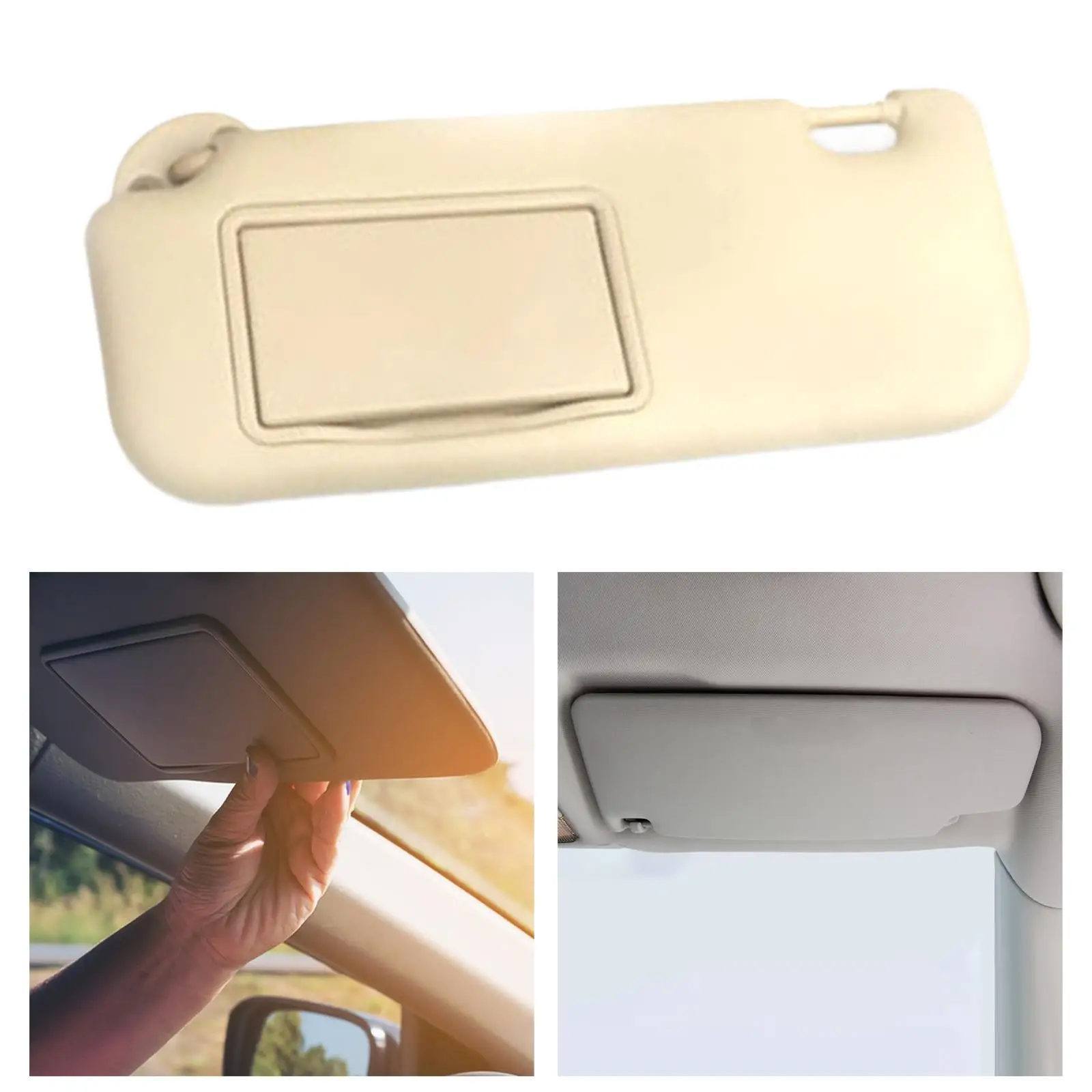 Sun Visor Cover for Toyota Corolla Levin 2014 2018 Glare Reduction Shade with Makeup Mirror Car Interior Part