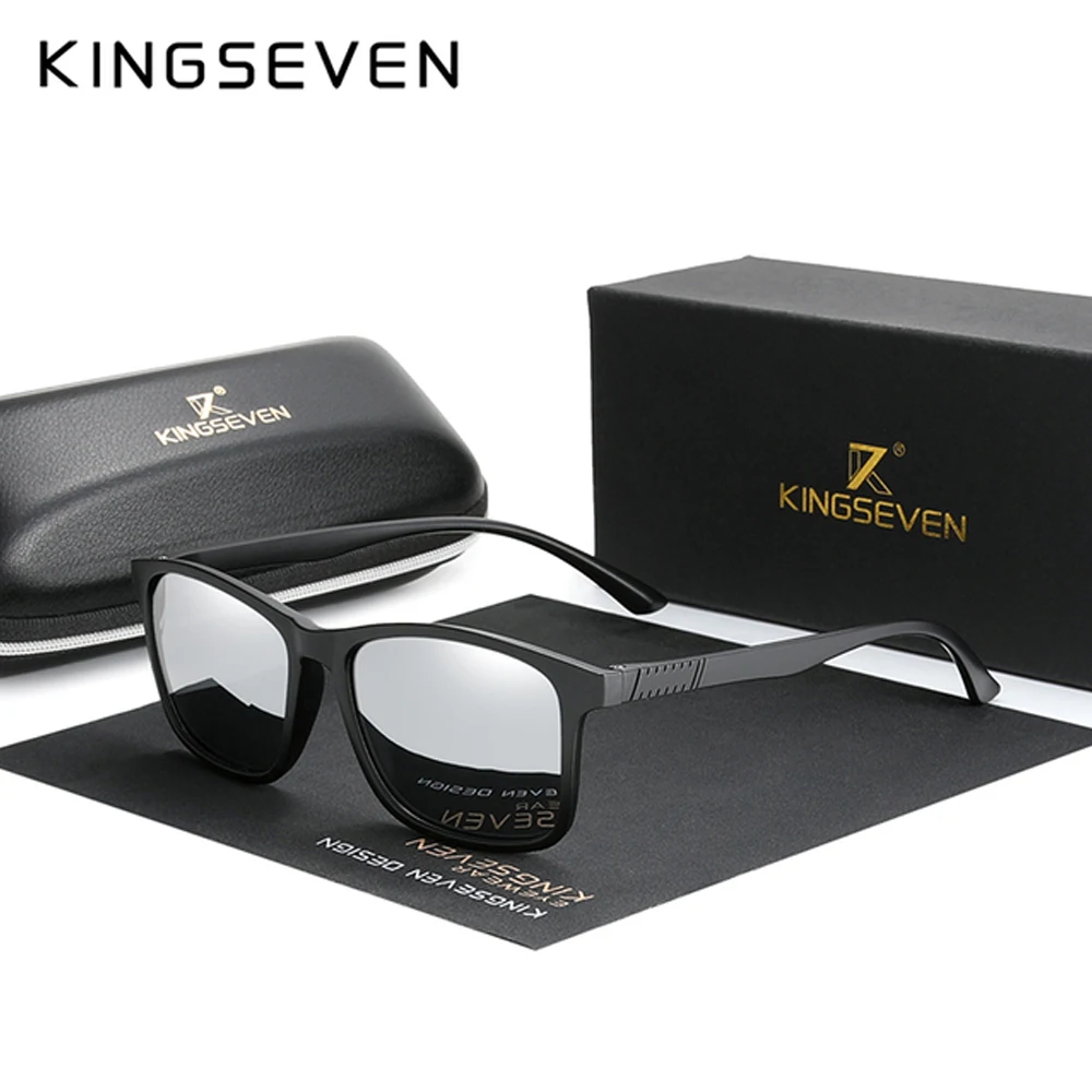 

KINGSEVEN классические модные прямоугольные солнцезащитные очки поляризационные UV400 женские и мужские модные роскошные очки для путешествий, вождения, отпуска, очки