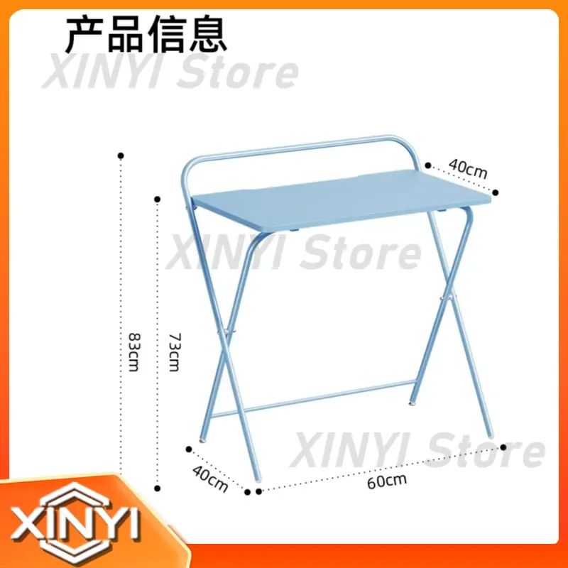 Foldable Wooden Desk for Home Office Outdoor Small Space Use Portable Study Table with Smooth Surface Compact Workstation for