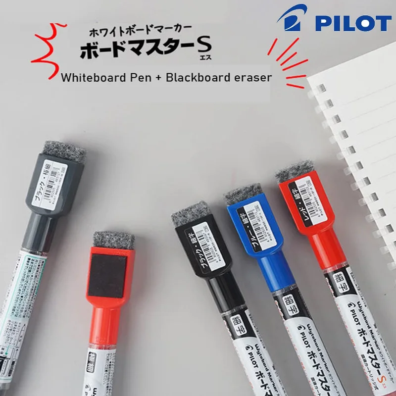 Pilot Erasable Whiteboard Markers with Magnetic Eraser Cap, Japan Original Replaceable Ink Mark Pen Classroom Home Office Gadget