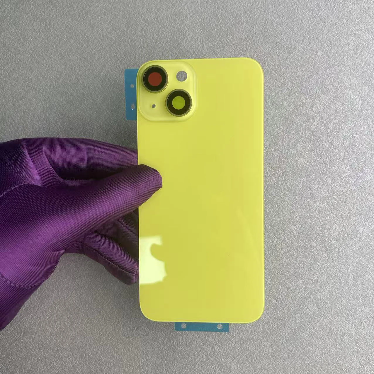 1 Stück Rückglas für iPhone 14 und 14 Plus, mit integriertem MagSafe-Magnetring, Ersatzteil zur Reparatur einer beschädigten Rückseite des Telefons. – Detail 4