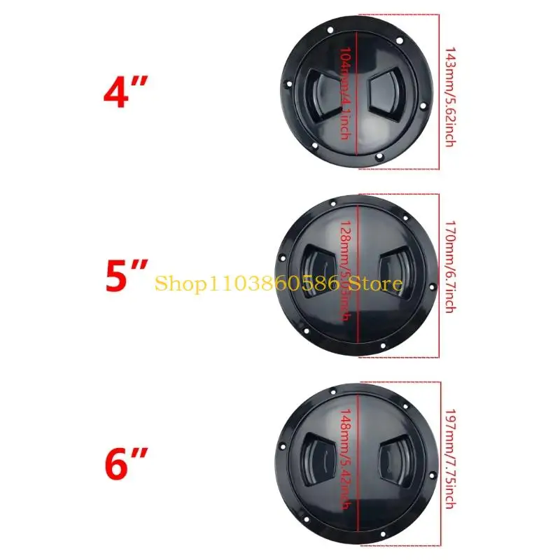 242a 4/5/6inch لوحة سطح السفينة لوحة ABS الفحص الدائري تغطي الملحقات البحرية #6