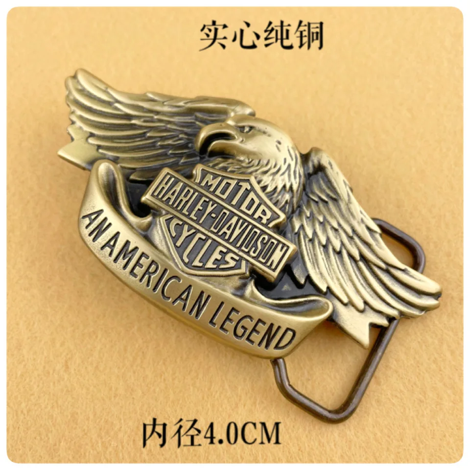

For Harley Davidson Softail Sportster X48 883 1200 Motorcycle Retro Punk DIY Men's Metal Eagle Belt Buckle Decoration Accessory