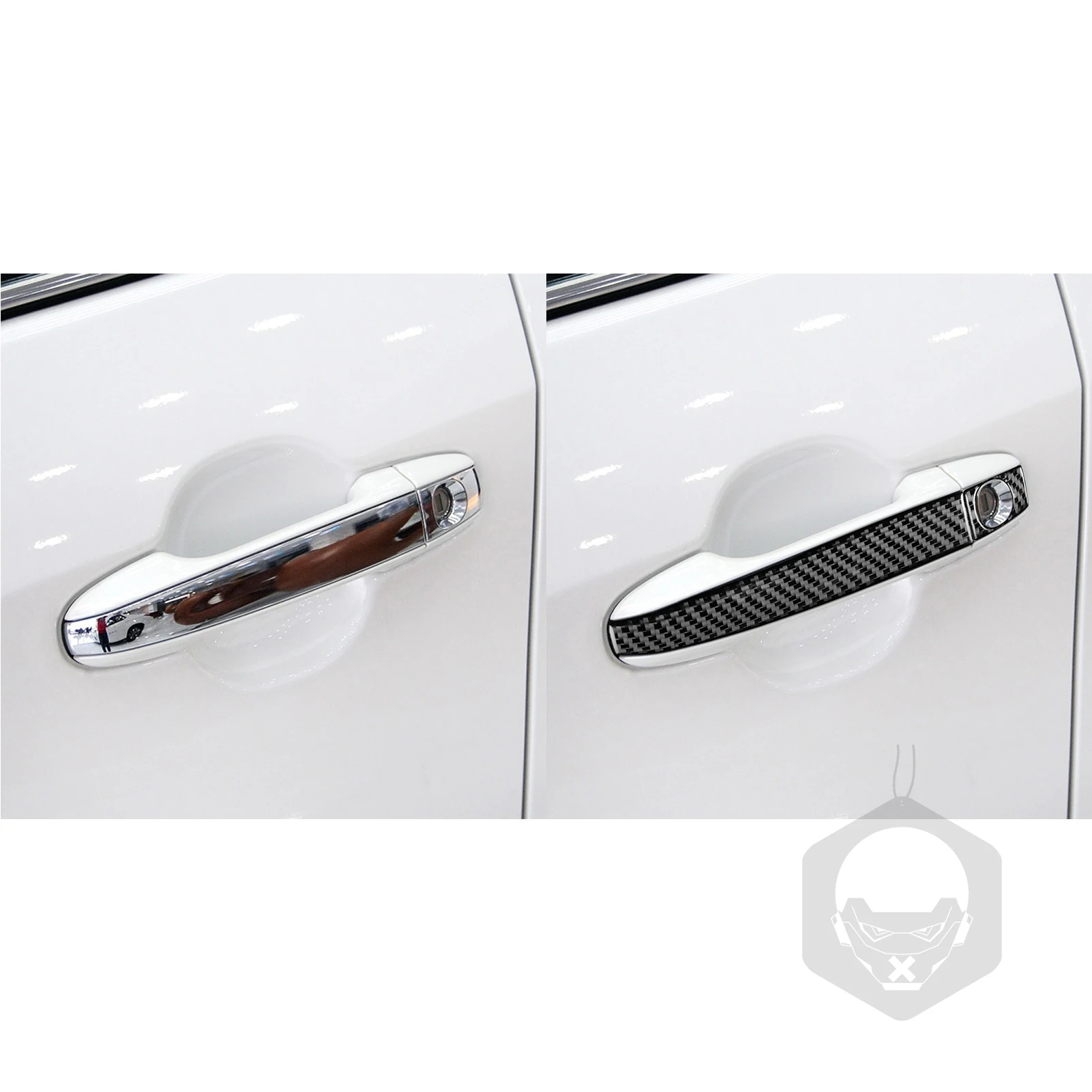 Carbon Fiber For Toyota Camry 2012-2017 Asian Edition Car Accessories Interior Door Pull Trim Stickers Decoration