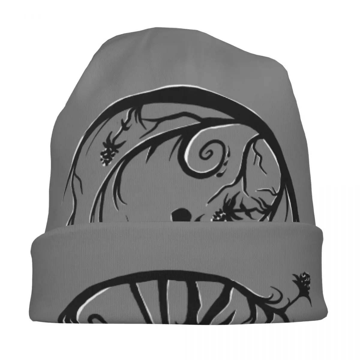 Jack And Sally Silhou Skullies Beanies Hats Warm Autumn Winter Outdoor Cap Knitted Bonnet Caps for Unisex Adult