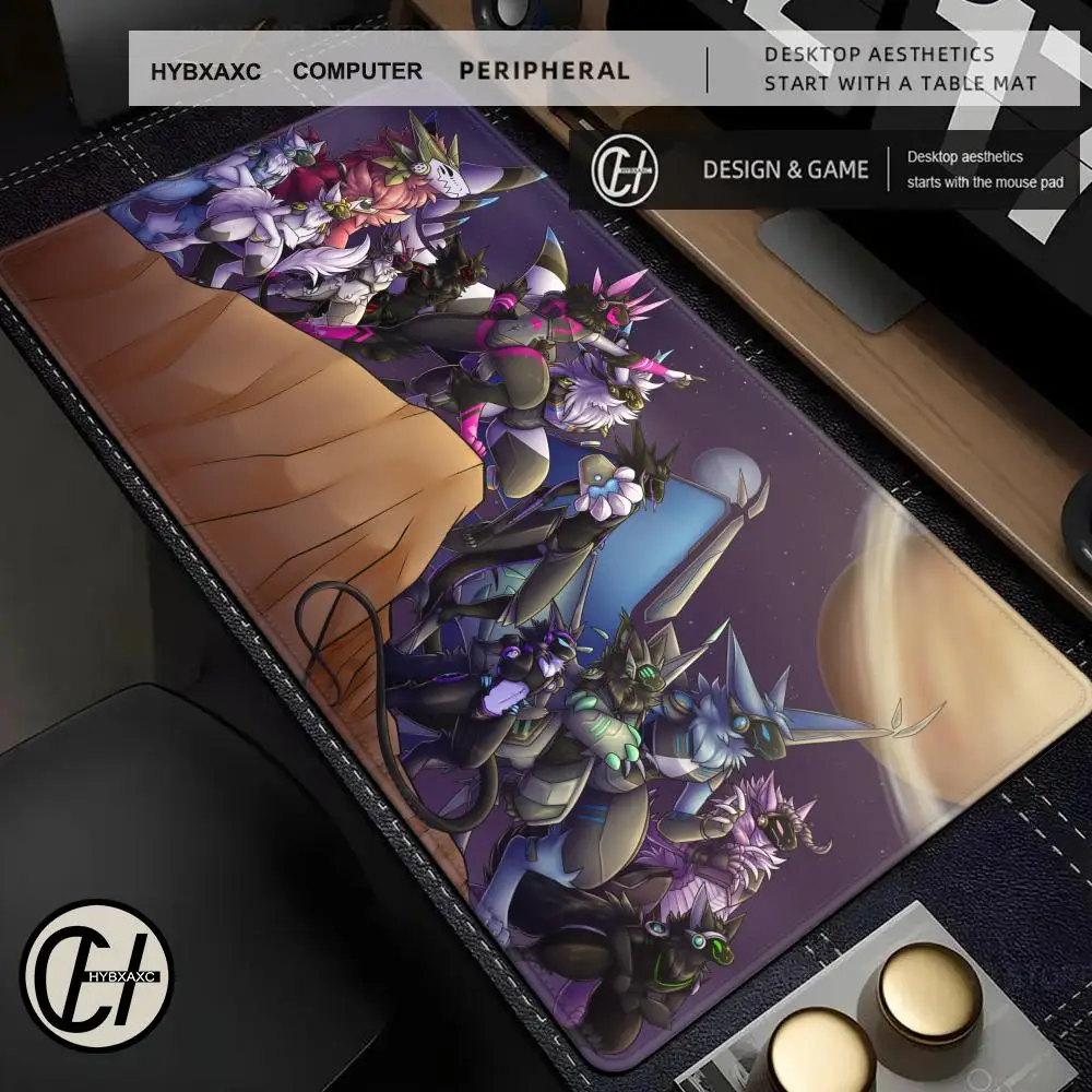 

Protogen Mouse Pad Tablet mouse Pad Laptop xl desktop mouse pad, cute HD Rainbow Gaming keyboard pad, csgo Player, 90x40
