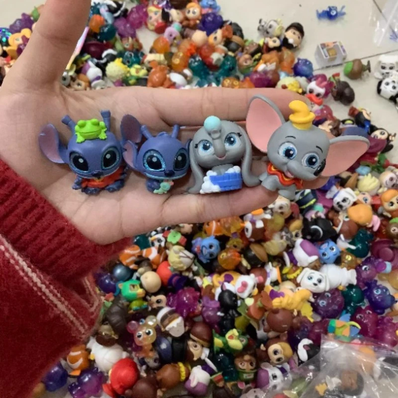 Фигурки аниме Disney, дверные принадлежности, серия 13, рост, Ариэль, принцесса Эльза, коллекция с большими глазами, модель игрушки, подарки для детей