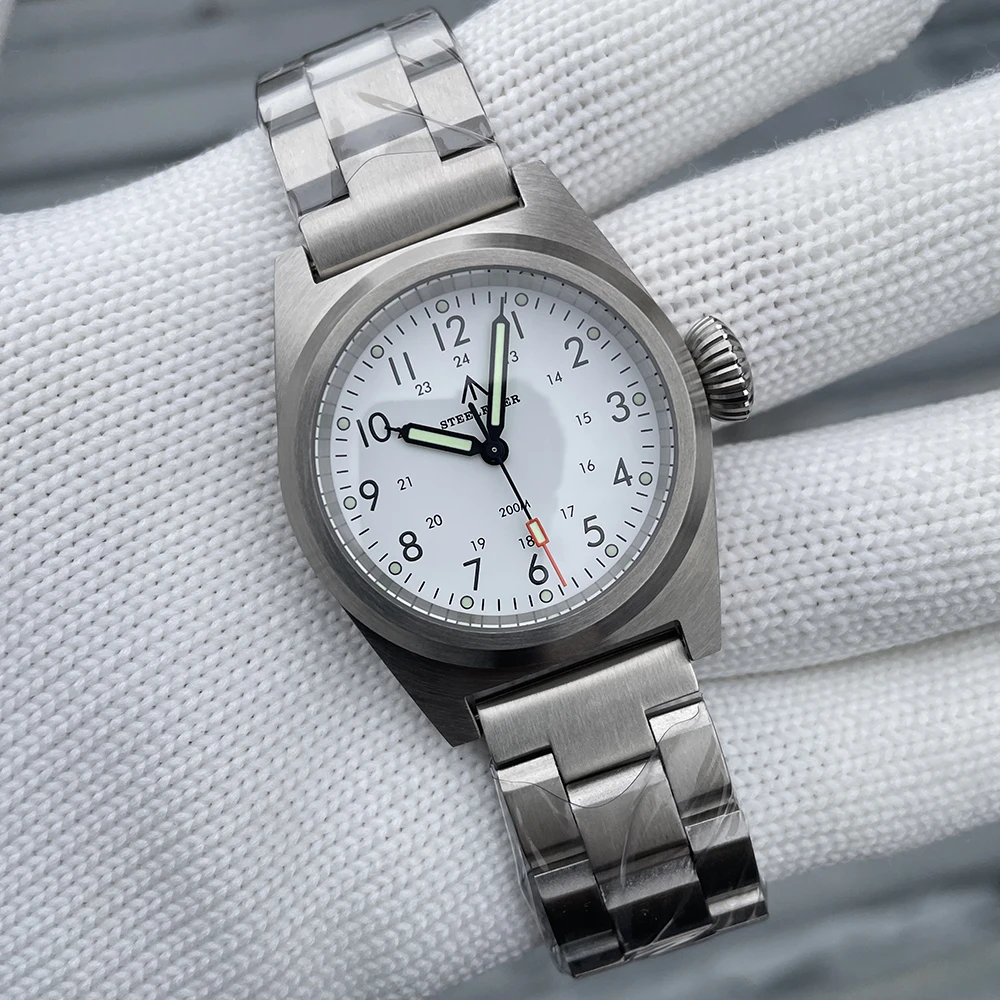

STEELFLIER Official SF744T Men Quartz Watch VH31 Mute Movement 200M Waterproof Super Luminous Business Fashion Watches For Male