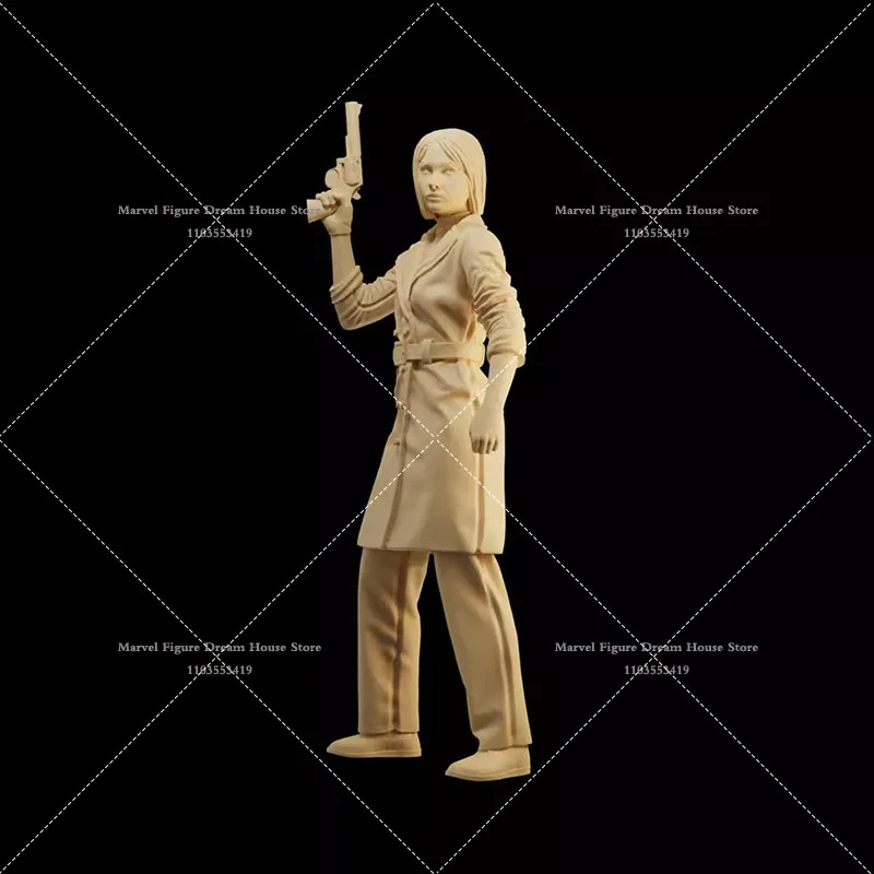 1/64 1/43 1/35 Scale Miniature Scene Doll White Model Un-panited Mafia Female Male Solider Gunner Micromodel Action Figure