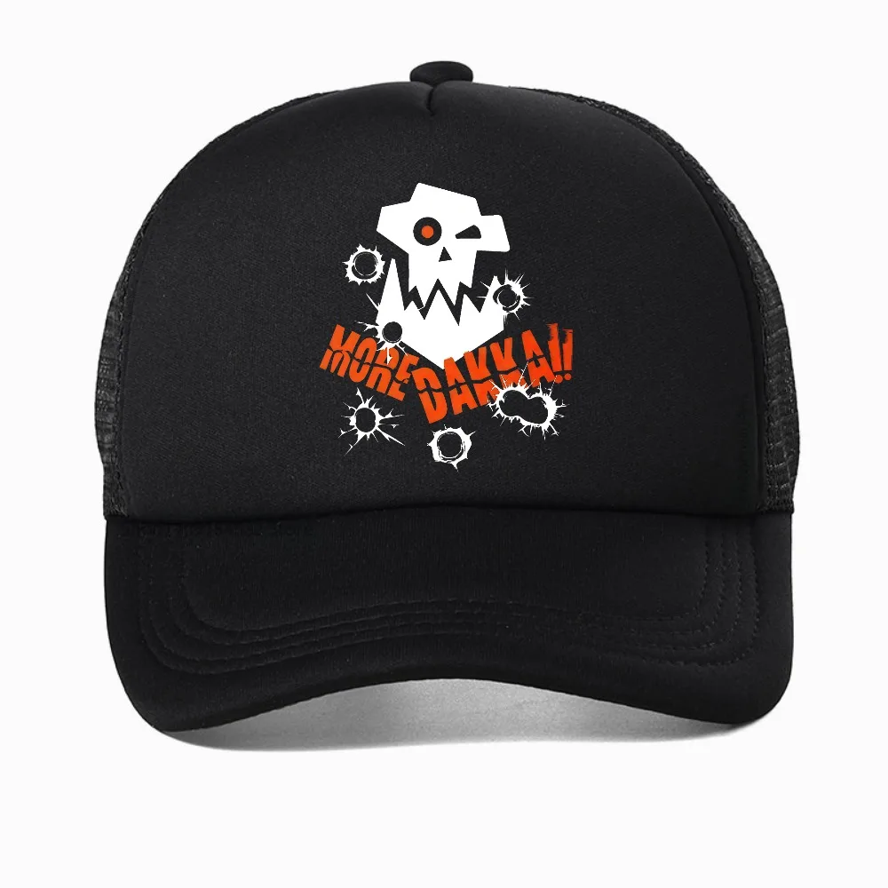 

More Dakka Ork Miniature Tabletop Wargaming Waagh cap Summer Men baseball caps Fashion casual mesh snapback hats Breathable hat