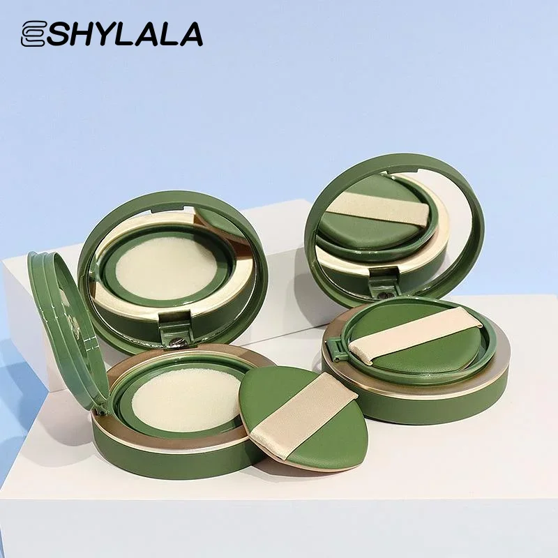 1 pçs vazio almofada de ar puff caixa portátil cosméticos maquiagem caso recipiente com pó esponja espelho para bb creme fundação