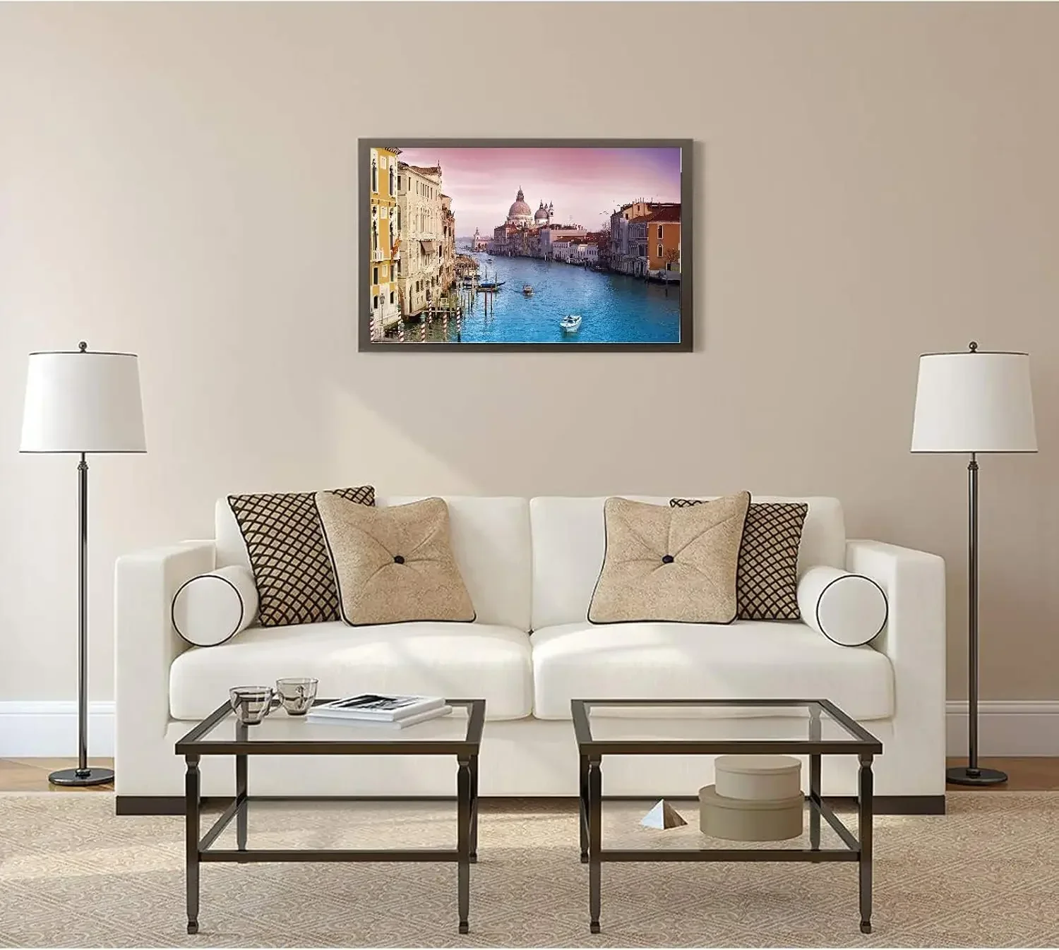 Water City Venice 500/300/120 Pieces Jigsaw Puzzles Challenging Family Activity Games for Gameroom Bedroom Livingroom