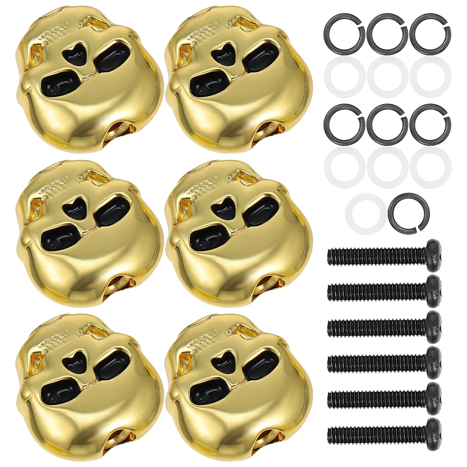 

Portable Guitar Tuners Tuning Pegs Machine Heads Replacement Golden for Electric