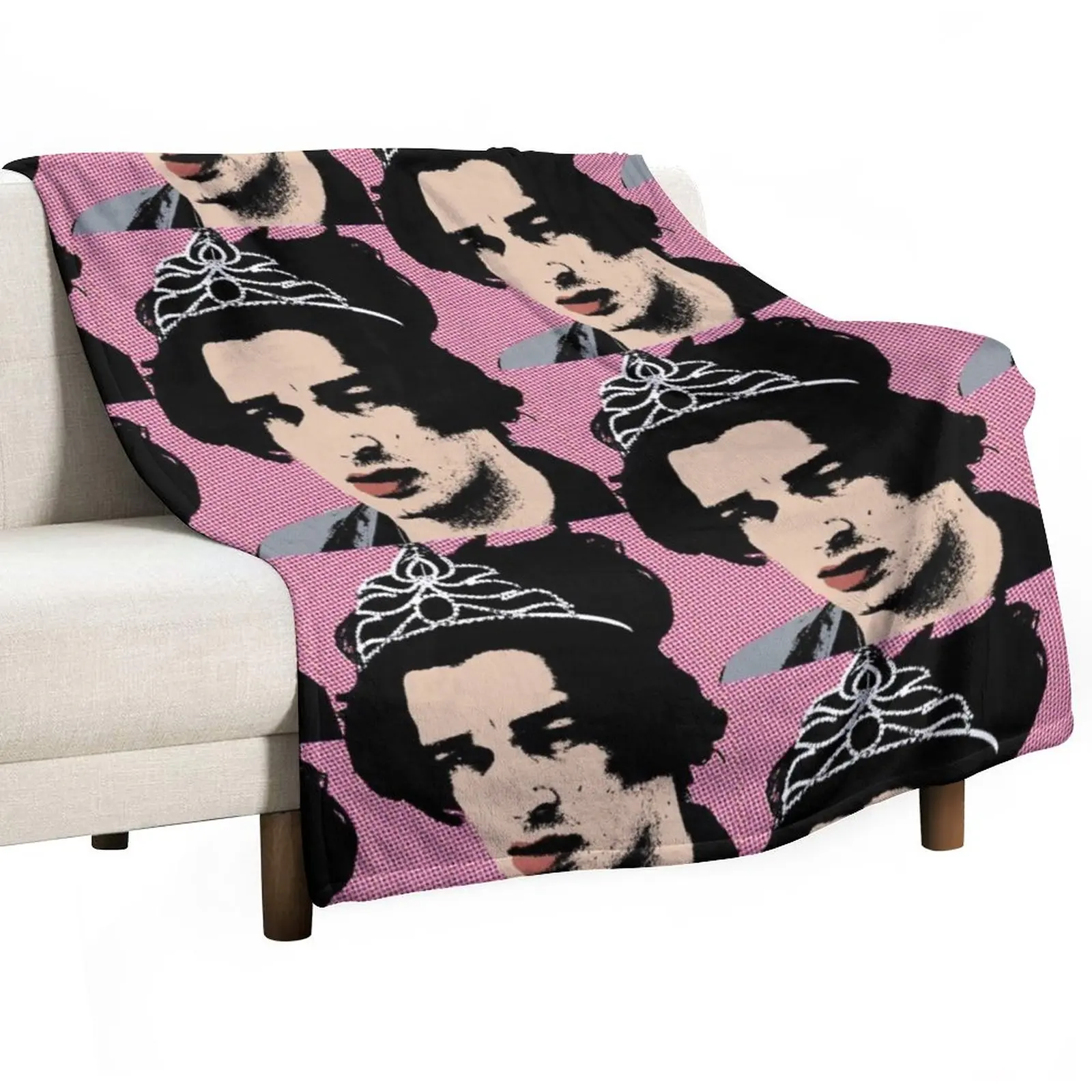 

Matt Healy style pop art Throw Blanket Vintage Luxury St Thermal Blankets