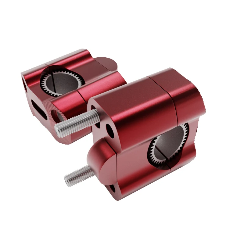 CNC Billet HandleBar Fat Bar Risers Mount Clamp Adaptor 22MM To 28MM For Pit Dirt Bike Racing Motorcycle Enduro Supermoto - view 2