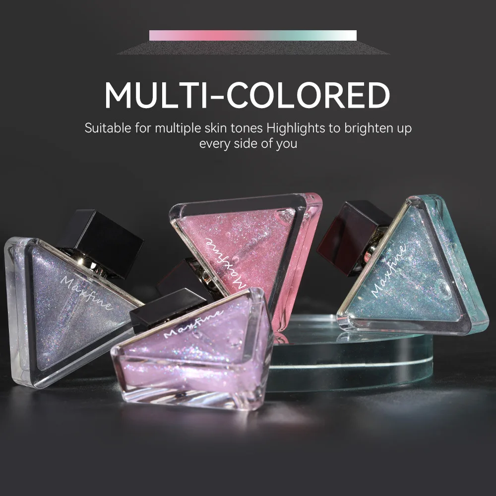 Triangular Pearlescent Mirror Lip Glaze With Fine Shimmer Long Lasting Moisturizing Smooth And Easy To Apply Plumping Lips