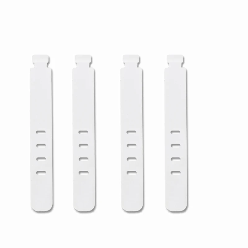 20/12/4PCS Kabelbinders Cord Organizer Management Siliconen Draadhouder Bandjes Zip Clips Herbruikbare Tie Wraps Keeperwinder Rubber