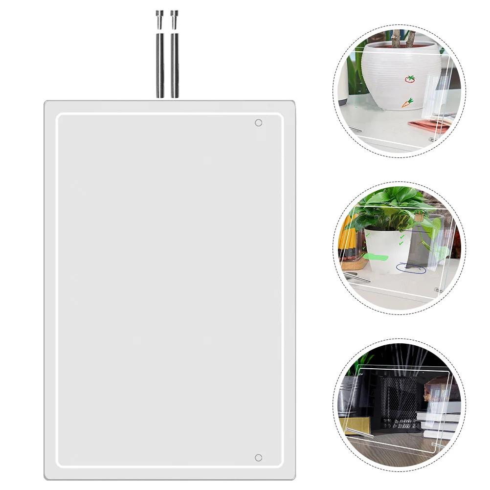 Transparent Writing Board Decorative Memo Notepads Hanging Planner Dry Erase Acrylic White Office