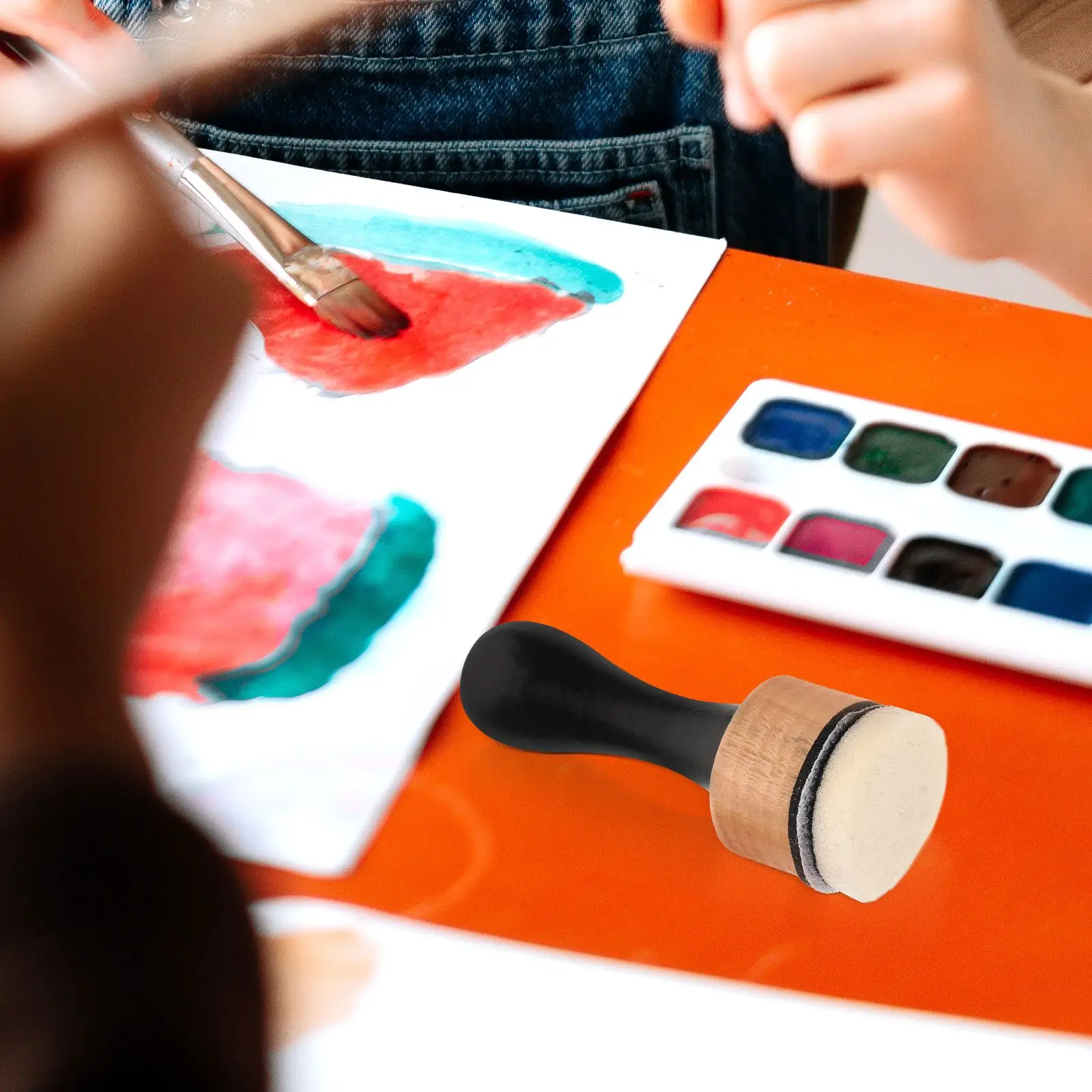 Round Replacement Foam Pad Aid Refill Sponge Pads Distress Ink for Distressing Blending Card Making Art Tools